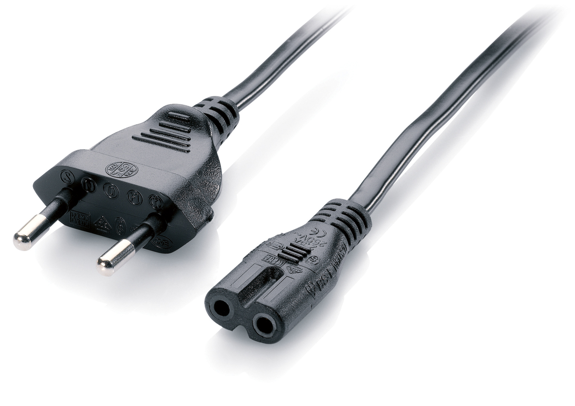 Netzanschlussleitung 1,8m sw Polyvinylchlorid (PVC)