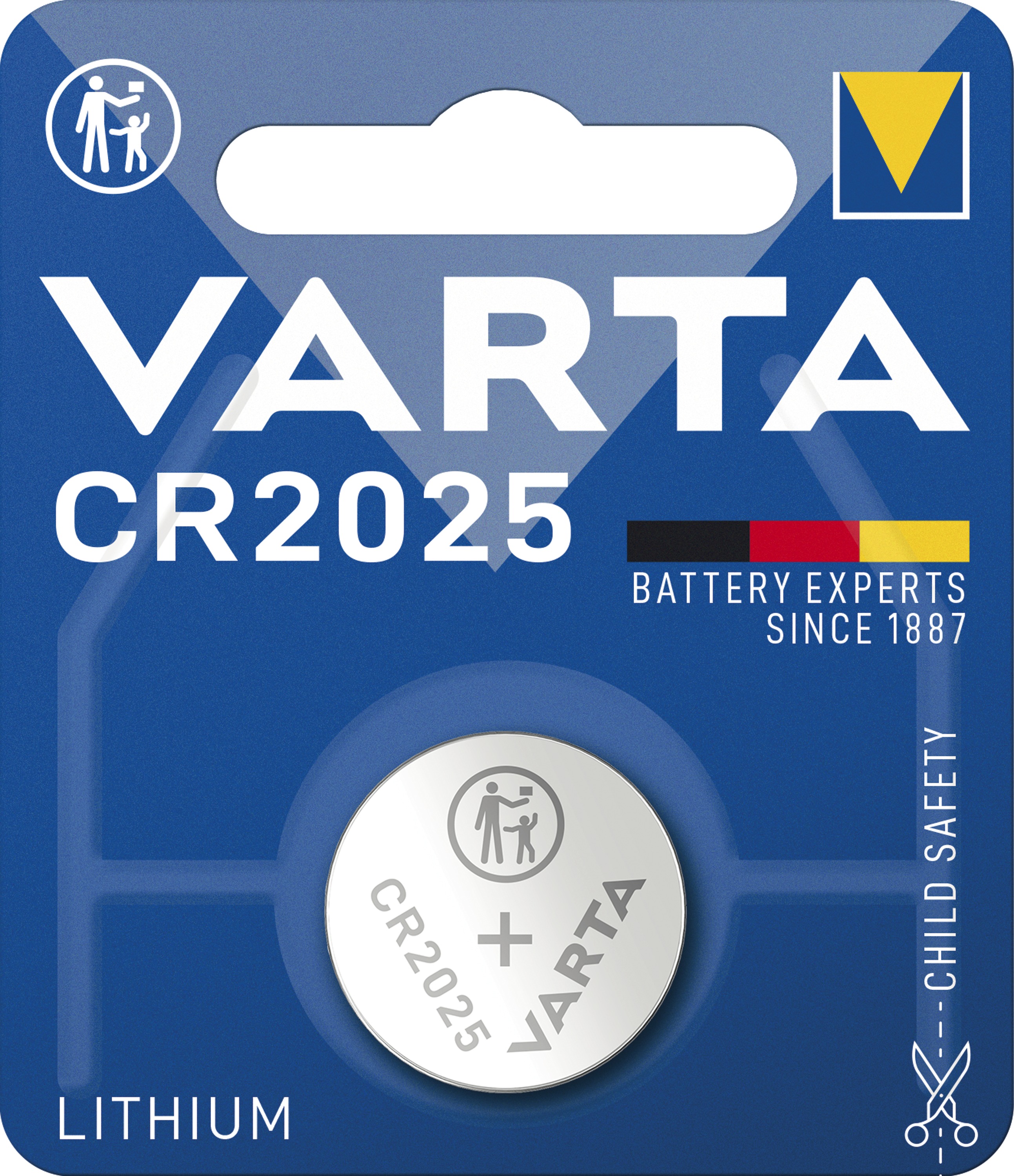 Batterie CR2 3V CR2025 Li 3V 170mAh Ø20x2,5mm