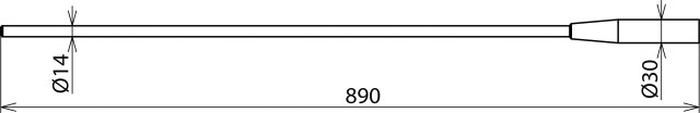 Sonden für Spannungsprüfe 3-24kV 890mm