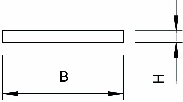 Flachleiter/Band V4A 30x3,5mm unbeh Edelstahl (V4A)