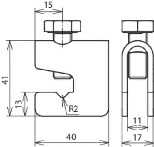 T/Kreuz/Parallelverbinder ST f/vz SKT-Schr Ø6,0-10,0mm