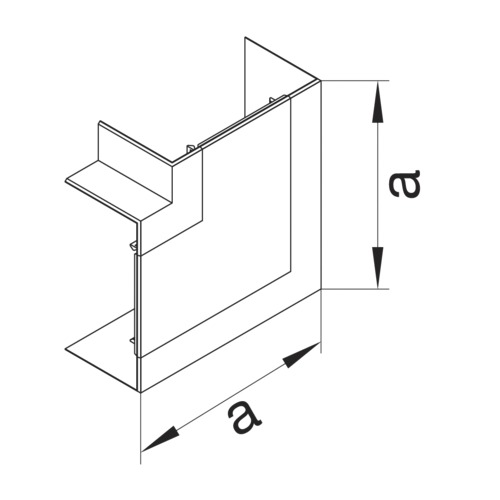 Flachwinkel GEB-K HFT 68x130mm Kst lgr hfr unbeh RAL7035