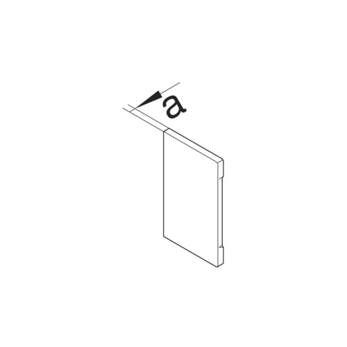 Endstück GEB-K 130x68mm Kst li/re lgr RAL7035 hfr unbeh