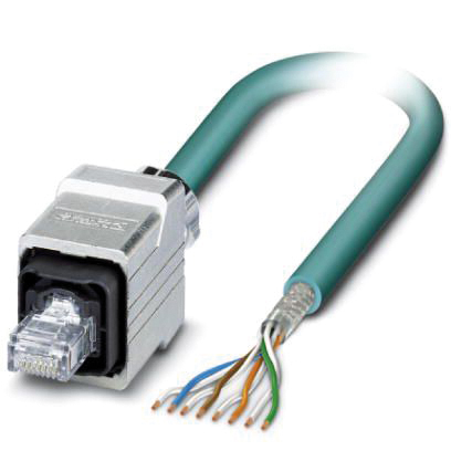 Patchkabel Cat5E S/UTP IP20 2m bl RJ45 fr.Ende Geeignet für Schleppketten 1:1