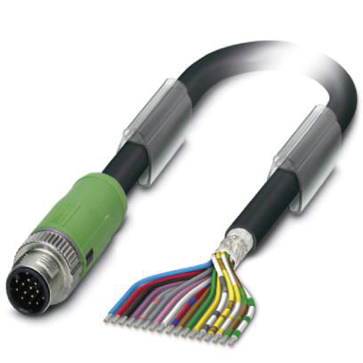 Sensor-Aktorkabel 17p 5m fr.Ende ger M12 PUR Polyurethan (PUR)