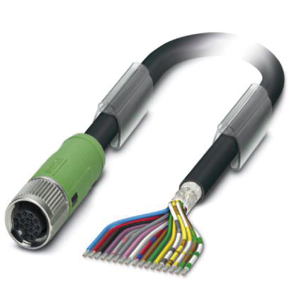 Sensor-Aktorkabel 17p 5m M12 Female ger fr.Ende Polyurethan (PUR)