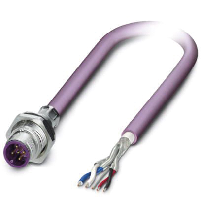 Rundsteckverbinder 5p 48V 4A IP65/IP67