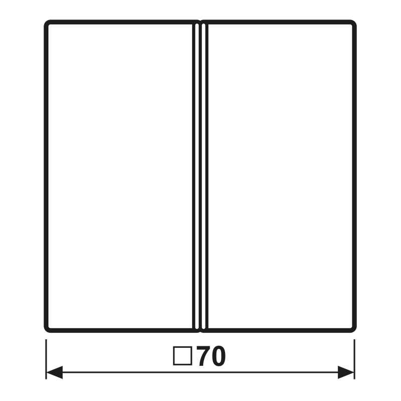 Wippe Serien Schalter LS ws glz f.Bussystem