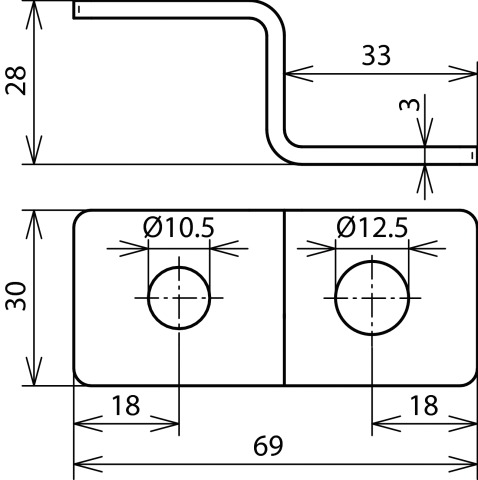 Endstück V2A unbeh Edelstahl (V2A)