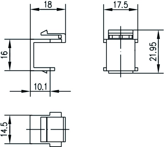 Staubschutz RJ45-Bu sw