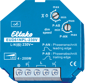 Tastdimmer 200W uni UP Lichtwertspeicher