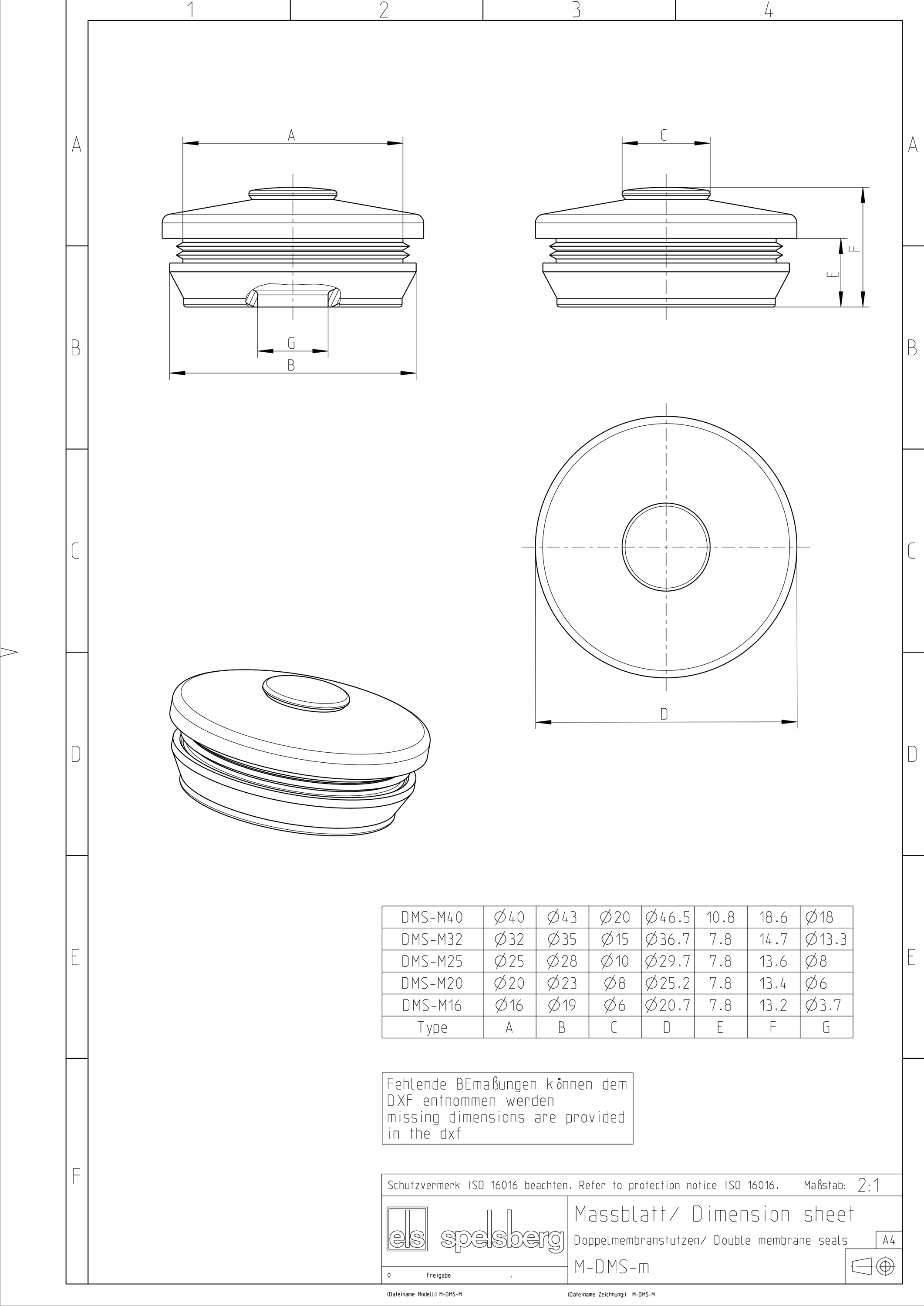 Kabeleinsteckstutzen IP66 Ø20mm 7mm sw hfr geschl