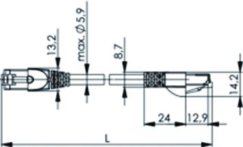 Patchkabel Cat6A 3m ge S/FTP RJ45 AWG27