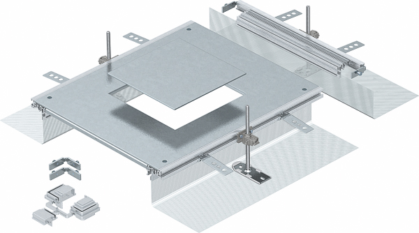 Anbaueinheit ST quadrat 460x400mm 4f trocken