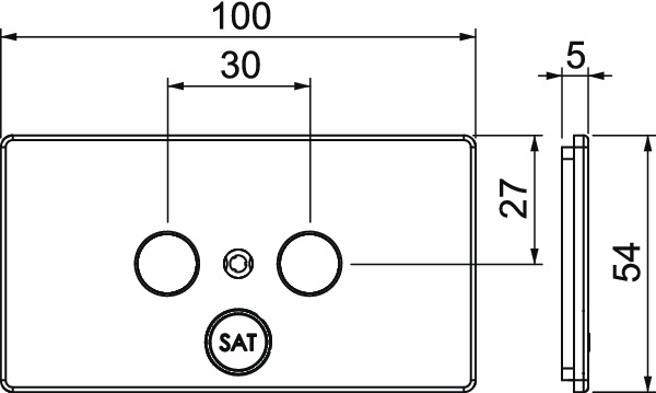 Vollplatte Sat SL rws Schraubbef ohne VP