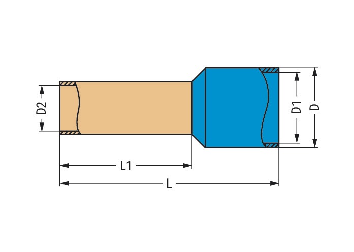 Aderendhülse 0,34qmm Serie 216 12,5mm gn isol PA Polyamid (PA) Cu verzinnt