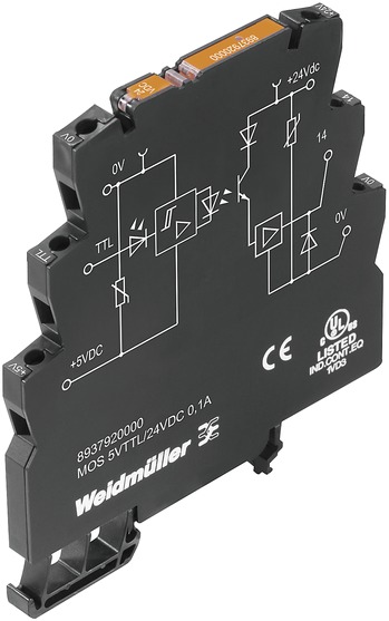 Optokoppler 5V 0,1A 24V Transistor LED m.LED-Anz