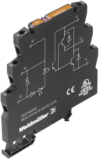 Optokoppler 24V 0,5A 5-48V Transistor LED m.LED-Anz