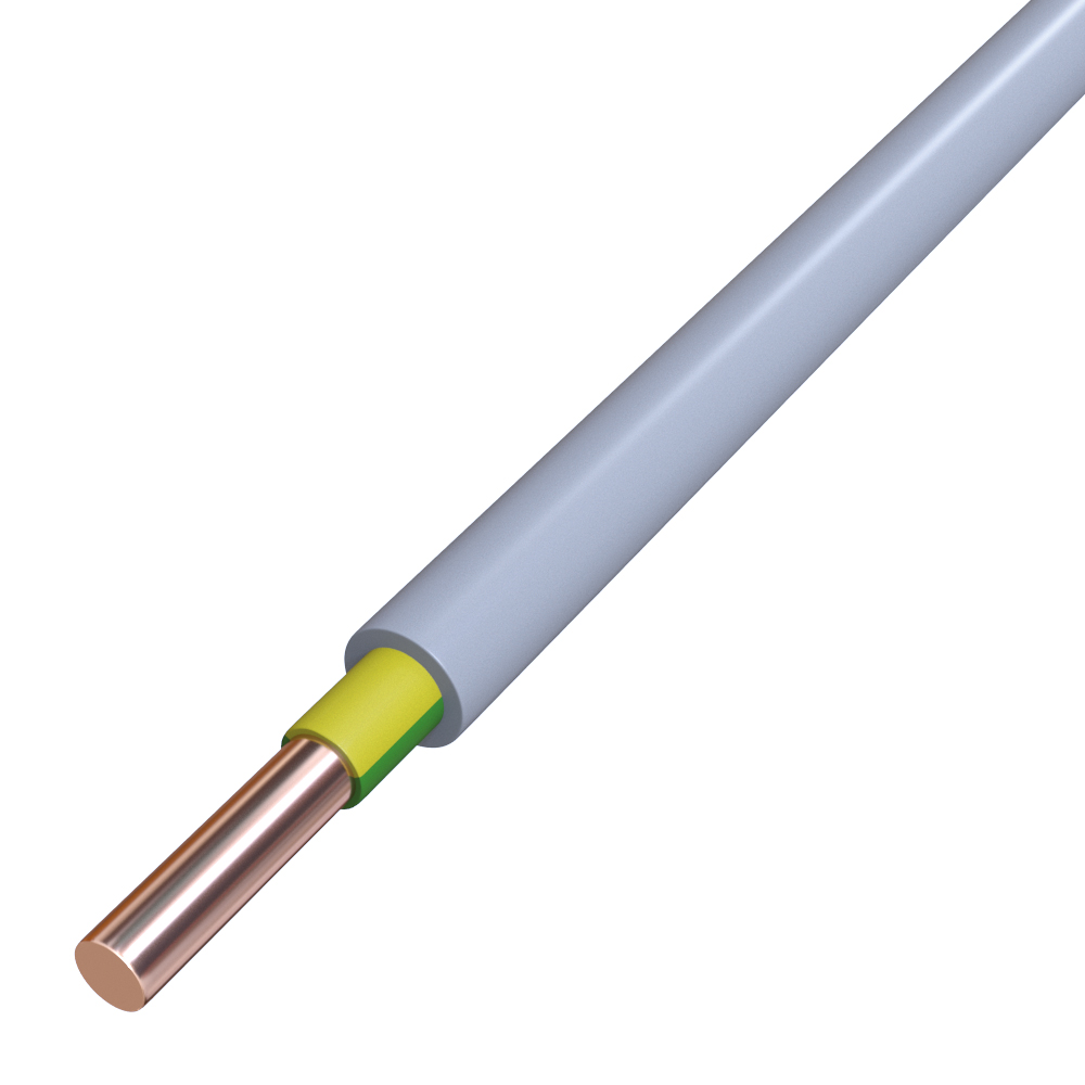 Mantelleitung Eca NYM-J 10qmm TRS gr Cu 300/500V Ø8mm