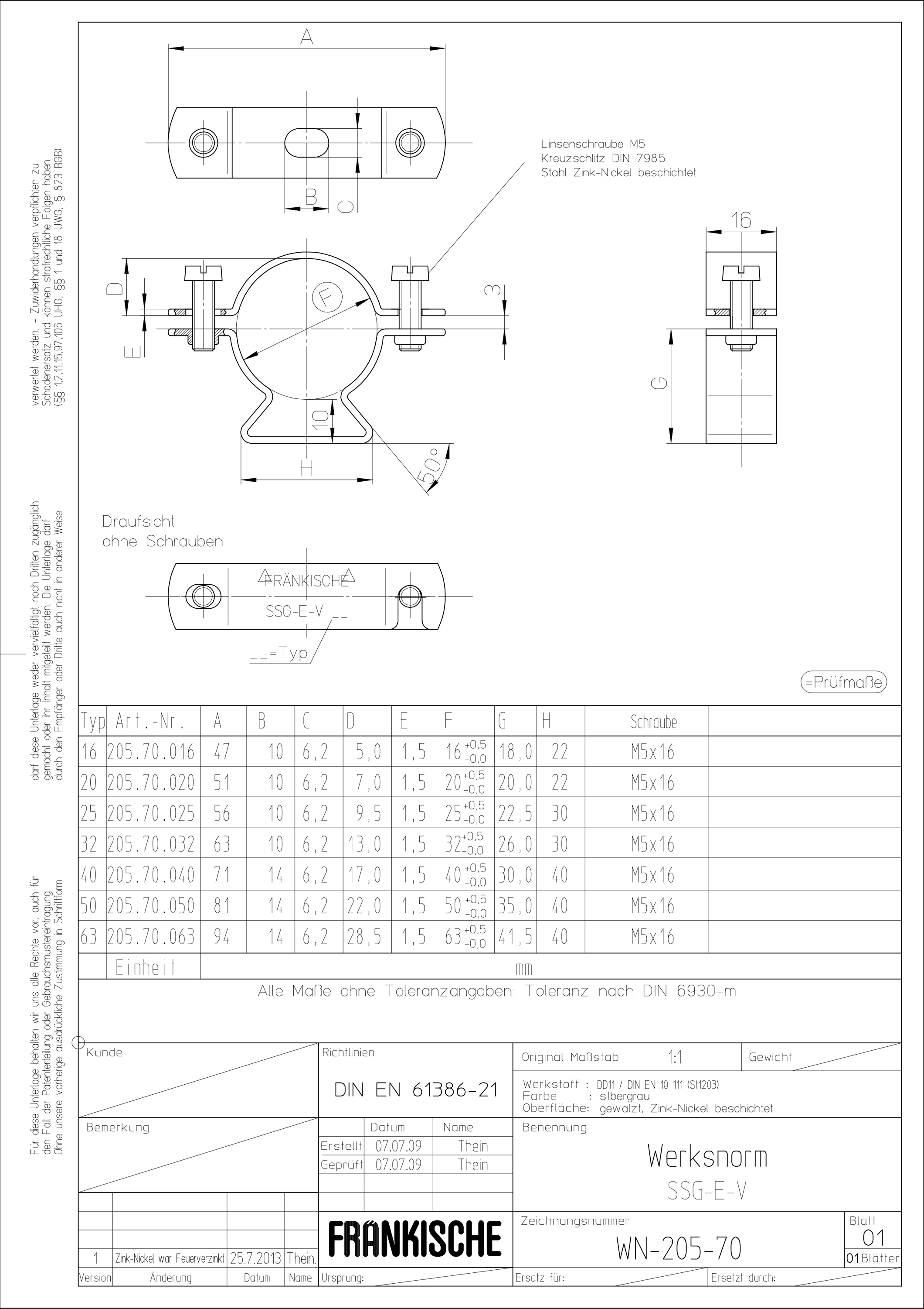 Befestigungsschelle Rohr Ø20mm ST f/vz f.Funkterh