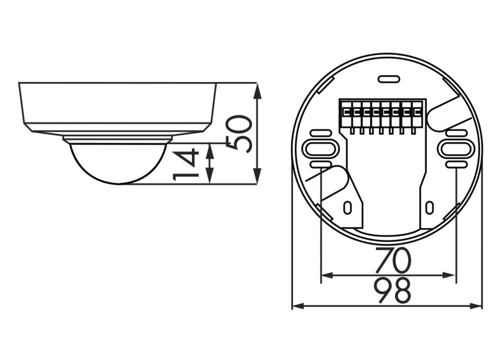 Präsenzmelder AP 360° 110-240V rws glz IP20 Fernbedienbar 2300W