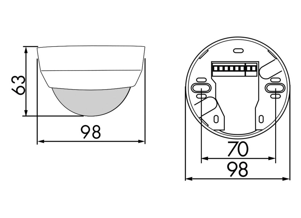 Präsenzmelder AP 360° 110-240V rws glz IP20 Fernbedienbar 2300W