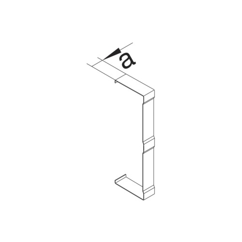 Stoßabdeckung GEB-K ST BRS 210mm natur aufrast g/vz Kanalschnittkasch hfr