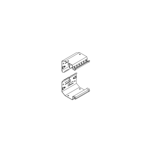 Stoßverbinder GEB-K ST BRS 210x65mm m.Potausgl Kuppl