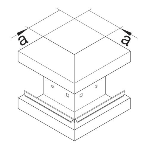 Außeneck GEB-K 100x170mm BRS HFT 90° ST natur hfr vz