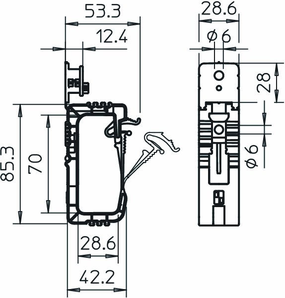 Sammelhalterung Kst hfr GRIP 20xNYM3x1.5