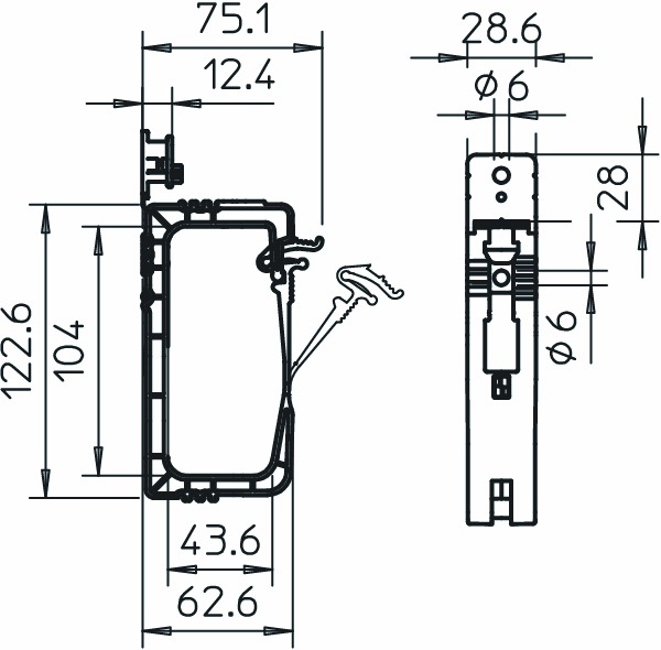 Sammelhalterung Kst hfr GRIP 40xNYM3x1.5