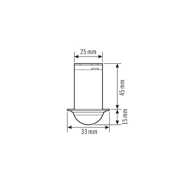 Präsenzmelder UP 0-360° Compact MINI 230V opal IP55 Fernbedienbar 2300W