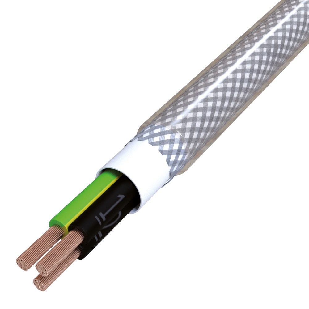 PVC-Steuerleitung Eca YSLYCY-JZ 3G4 tra TRS gesch transp Ø12,3mm Ziffer -5-70°C