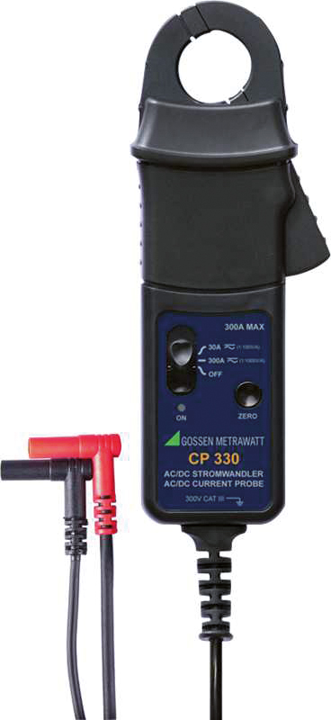 AC/DC Zangenstromsensor m sw 300A 4 mm Sicherheitsstecktechnik CAT.III