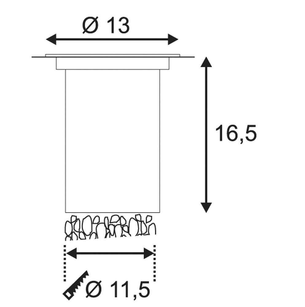 Bodeneinbauleuchte HV 35W 230V IP67 GU10 edst