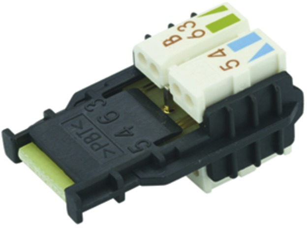 Modular-Stecker Cat6A RJ45 27-22AWG Schirm Litze massiv