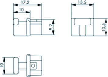 Staubschutz RJ45-Bu ws RAL1013