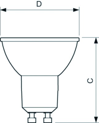 LED-Reflektorlampe GU10 MASTER PAR16 ws 3,9W 2700K 265lm dimmbar 36° AC Ø50x54mm