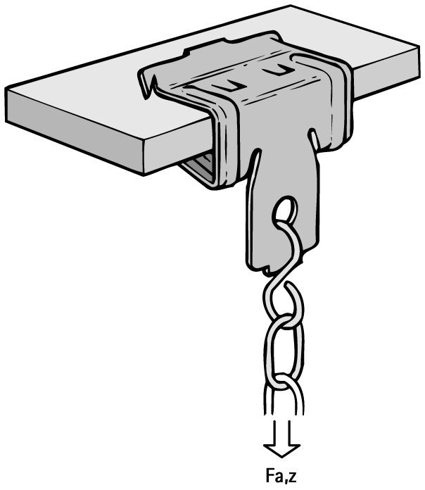 Trägerklammer 8-14mm Federst besch