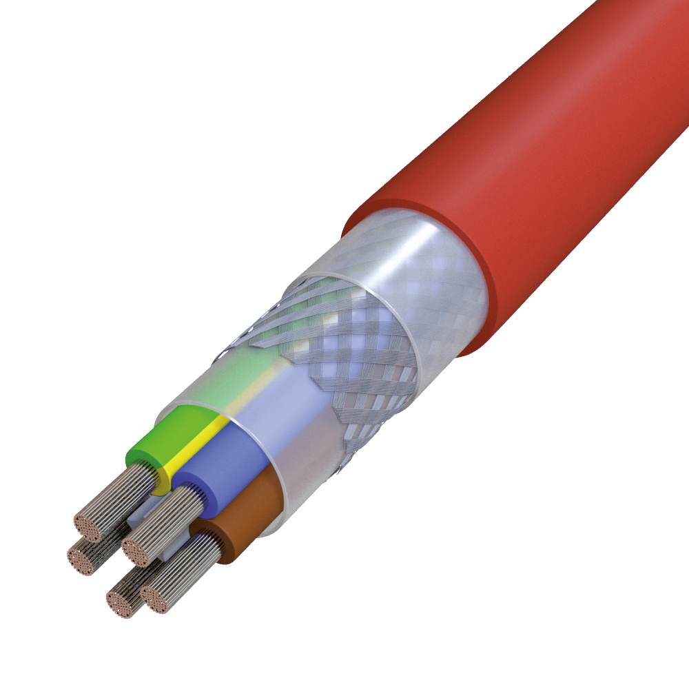 Gummischlauchleitung Eca SIHF-C-SI-J TRS 5G1,5 rt-br gesch Polyvinylchlorid (PVC)