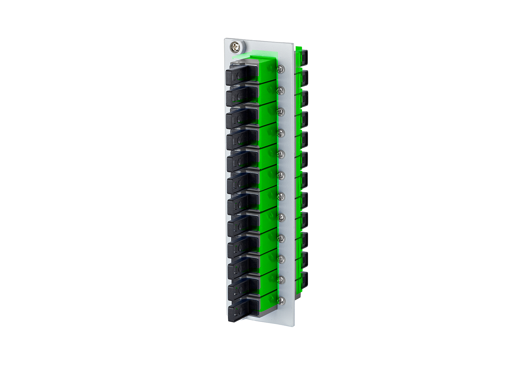 LWL-Frontplatte APC 12f E2000 Hutschiene OS2 APC APC-Ausführung max:12f