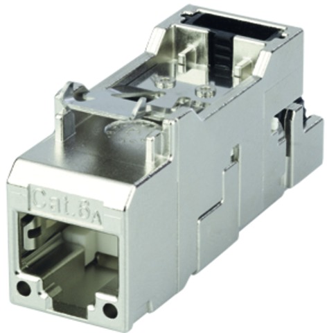 Modular-Buchse Cat6 RJ45 27-22AWG Schirm Feldkonf Litze massiv Schneidklemme IDC