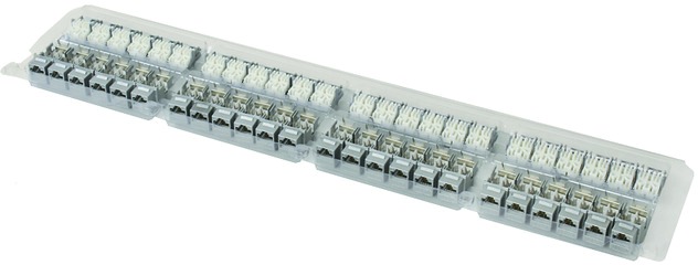 Modular-Buchse Cat6A RJ45 22-26AWG Litze Feldkonf Schirm massiv Schneidklemme IDC