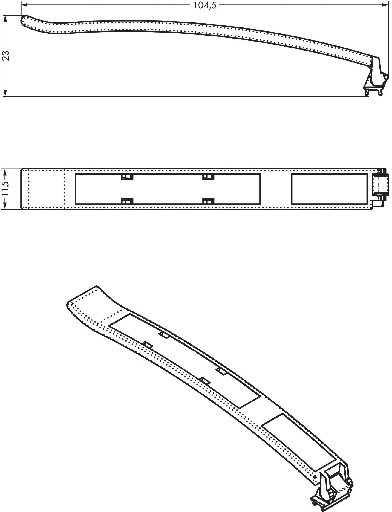 Bezeichnungshalter Kst Serie 750 23x11,5mm