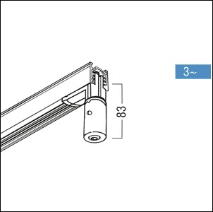 3 Phasen-Pendel-Adapter Pendeladapter ws 3x0,75qmm 83mm