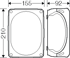 Klemmenkasten 16qmm 5f Kst 210x155x92mm AP 10einf IP66 hfr