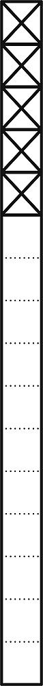 Kommunikations-Säule Alu freisteh anthgr 5mod 211x1644x130mm 230 V-Integration