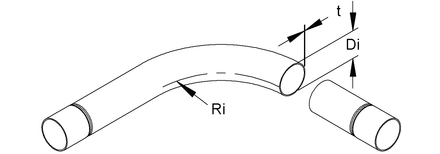 Rohrbogen Kabelschutz VA Ø50mm 90° unbeh