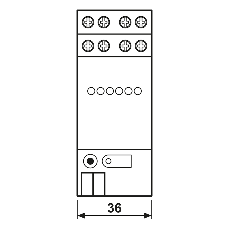 Binäreingang KNX REG 2TE LED 6f m.LED-Anz