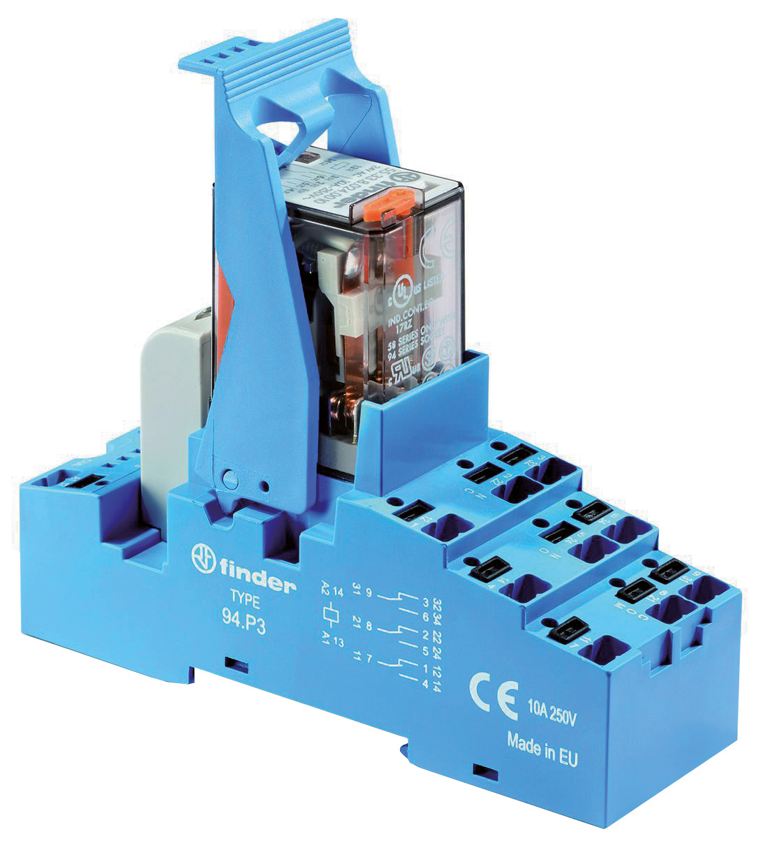 Schaltrelais 24V/AC 3W IP20 31x5,5x87mm Steckanschl